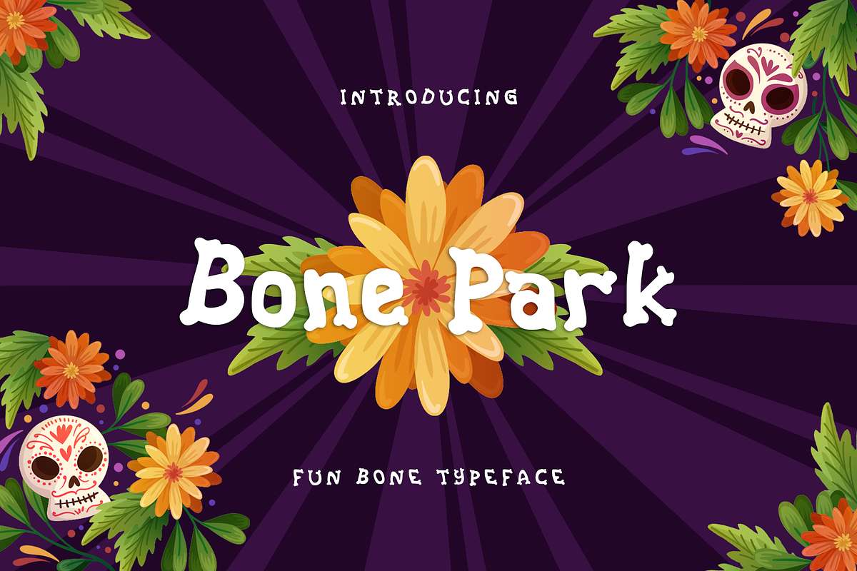 Bone-Park Fun Display Font, a Sans Serif Font by Haws.std (Photo 1 of 6)