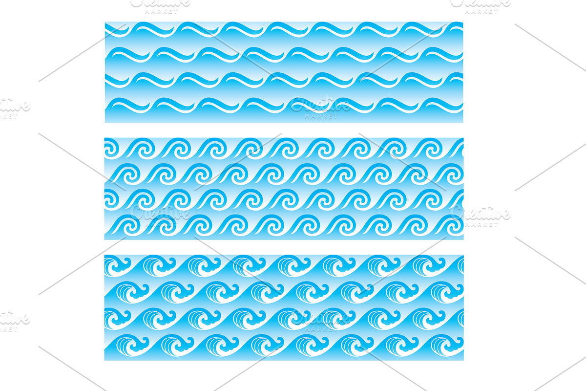 seamlessly sea wave patterns