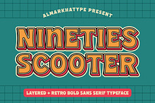 90’s Scooter – Retro Display Font