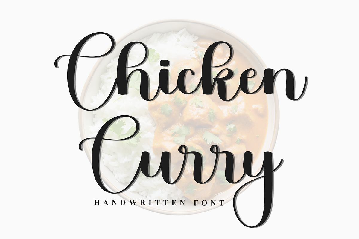 Chicken Curry, a Handwritten Font by InermediaSTUDIO (Photo 1 of 8)