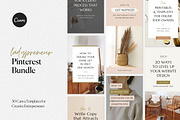 Pinterest Canva Bundle, a Social Media Template by Station Seven (Thumbnail 1 of 11)