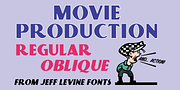 Movie Production JNL, a Sans Serif Font by Jeff Levine Fonts (Thumbnail 1 of 5)