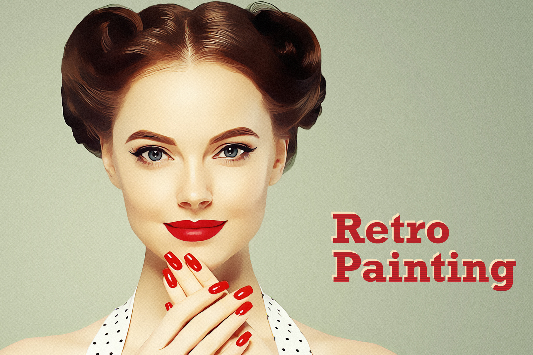 Retro Painting Vol3, an Action AddOn by PSD Action