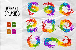 Vibrant Splashes
