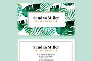 Watercolor Leaves - Business Card, a Business Card Template by PhotoMarket (Thumbnail 6 of 6)