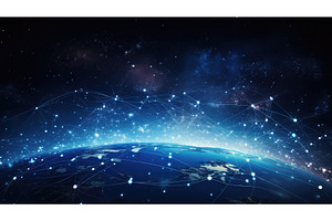 technology space internet background, a Technology Photo by pikepicture