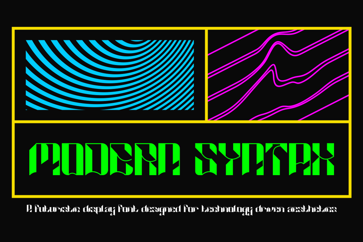 Cosmic Network Techno Font, a Font by PutraCetol Studio (Photo 3 of 5)