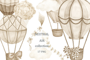 Neutral Air Collection, an Object Illustration by Natikka Art