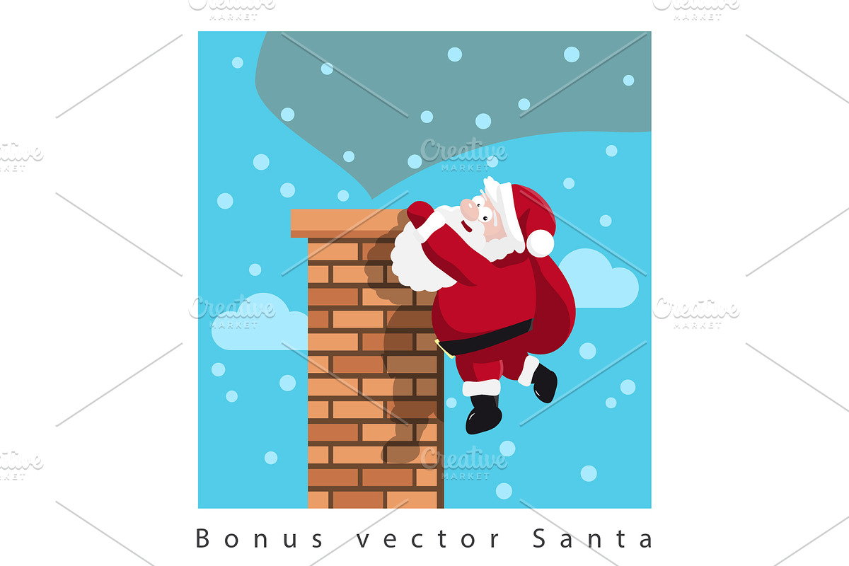 Funny Hanging Santa Looped Video 4K, a Social Media Template by Plaid4You (Photo 4 of 4)