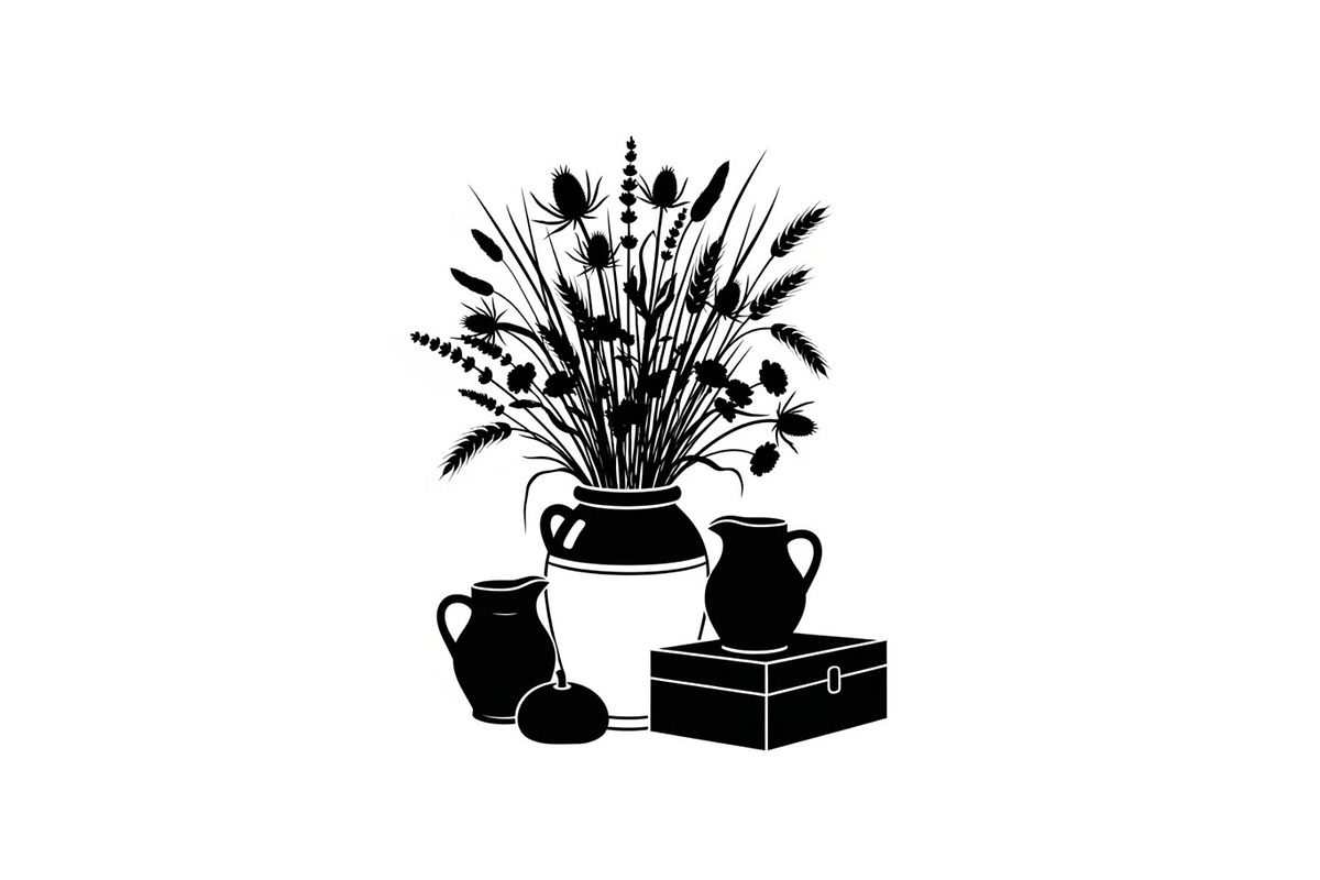 50 Botanical Garden Silhouette bundl, an Illustration by Designs_River (Photo 5 of 51)