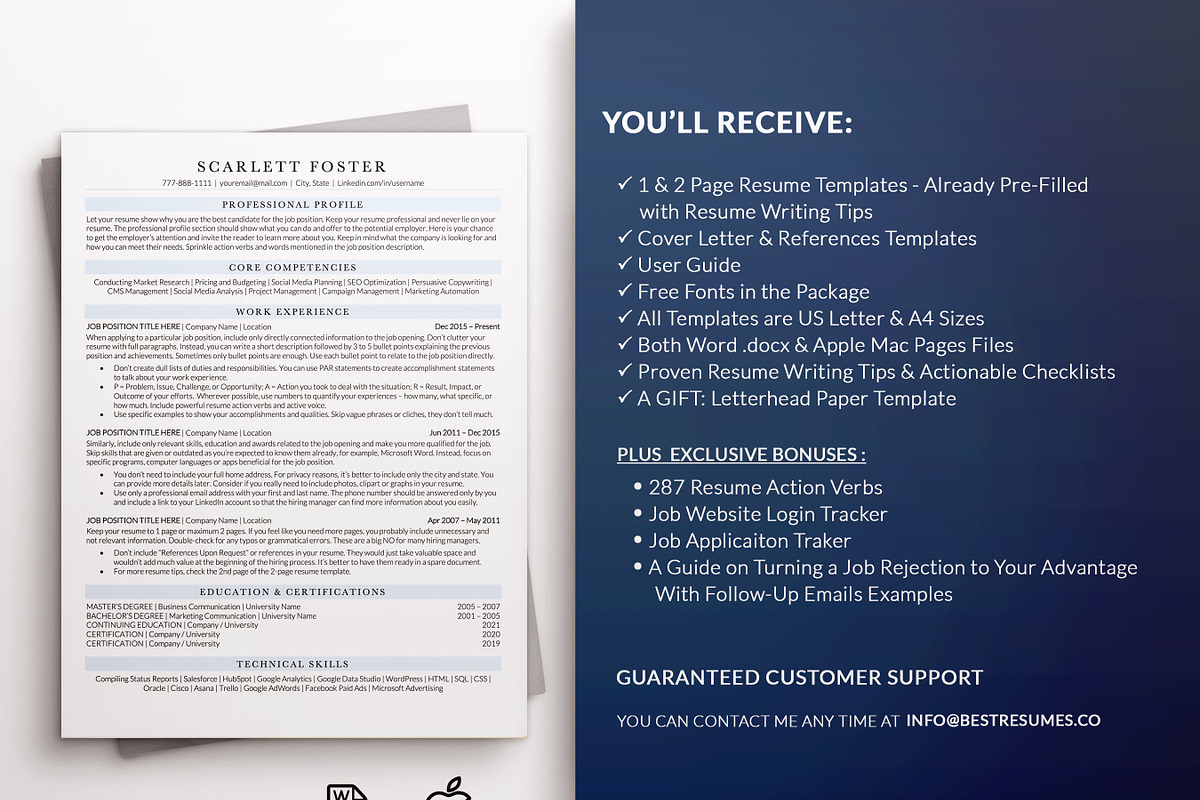 ATS Friendly Executive Resume / CV, a Resume Template by BestResumes.Co (Photo 7 of 9)