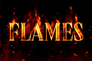 Burning Flames PS Text Effect