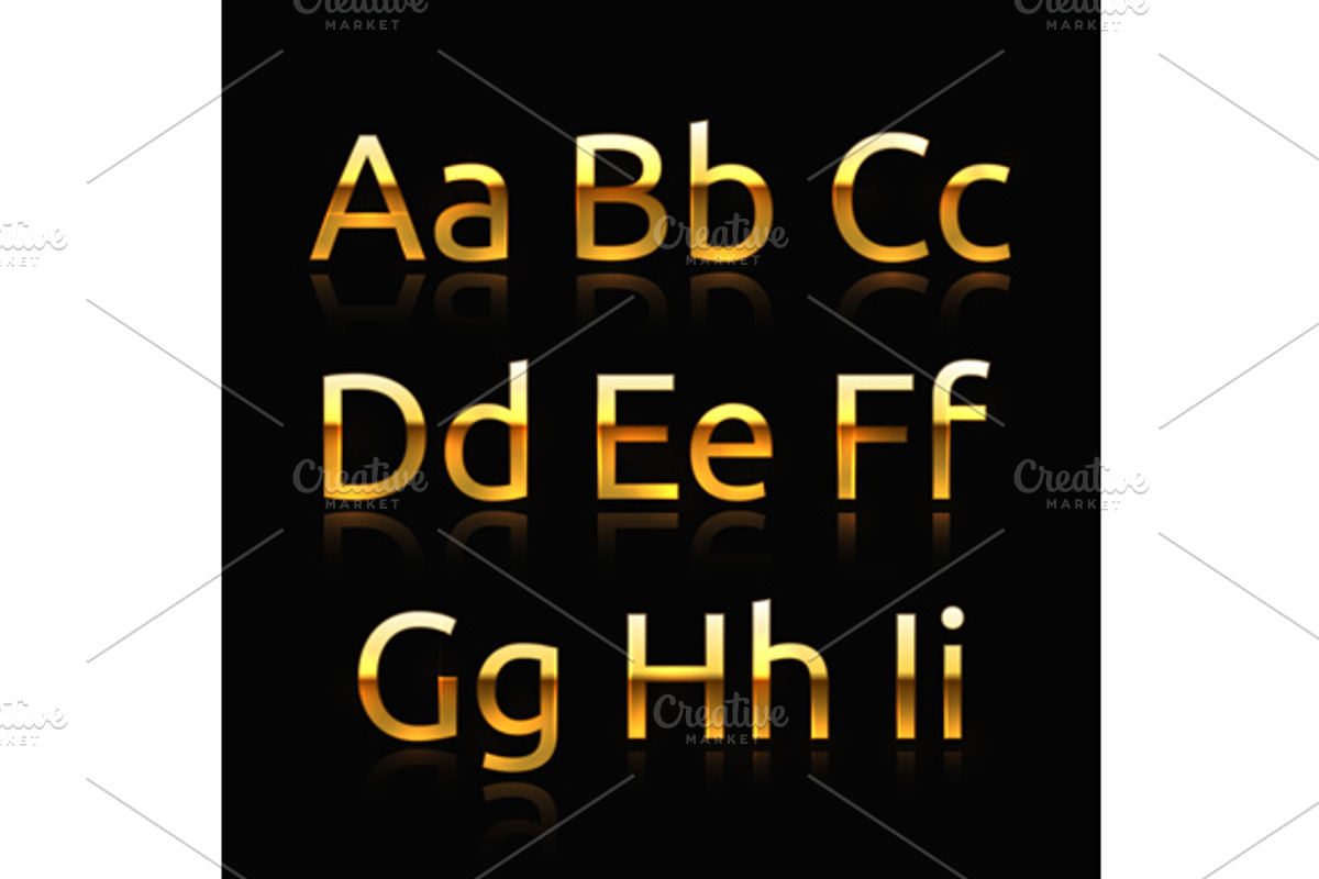 Golden alphabet