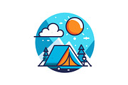 Camping Adventure Icon Set, an Object Graphic by Designs_River (Thumbnail 7 of 13)