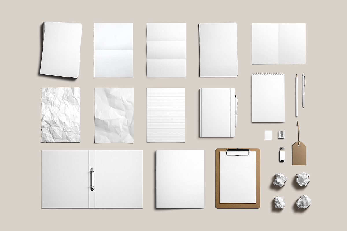 Stationery Mockup Kit, a Books & Magazine Mockup by Ruben Stom (Photo 16 of 19)