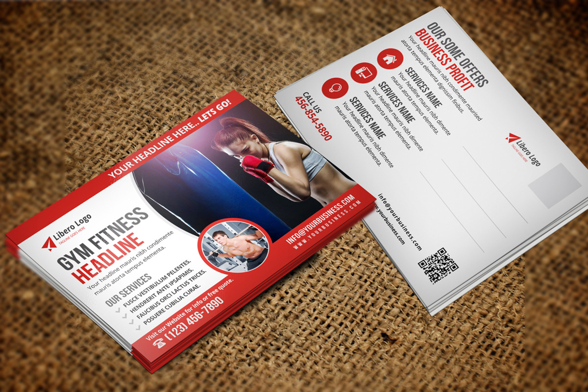 Postcard & Rack card DL Flyer v1, a Card Template by Miyaji75 (Photo 9 of 10)