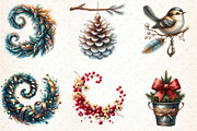 Christmas Tree and Decorations, an Illustration by DreamCafeArt (Thumbnail 7 of 8)