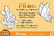 SPRING - Digital Stamps / Brushes, an Outline Icon by Purple Frog (Thumbnail 4 of 4)