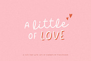 Script Font Duo A little of Love, a Script Font by pixelcolours (Thumbnail 1 of 10)