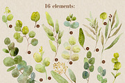 Watercolor eucalyptus greenary, a Graphic by Olesya Morokhovets (Thumbnail 2 of 4)