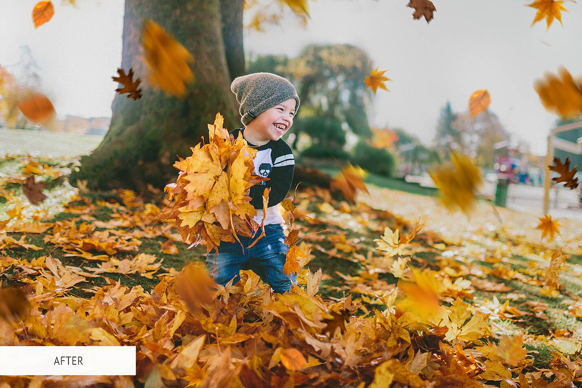 Fall Overlays Photoshop, a Plug-in Add-On by FixThePhoto