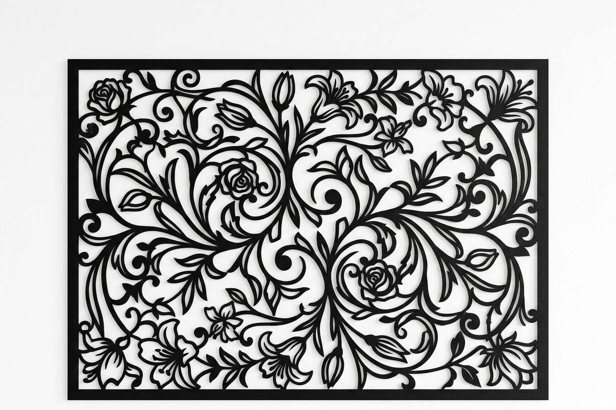 50 Elegant Floral Wall Panel, a Decorative Illustration by Amazin_art (Photo 13 of 27)