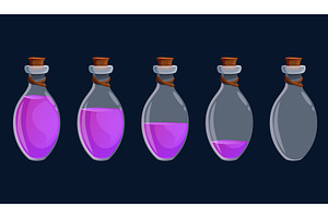 Elixir bottle game design. Arcade, an Illustration by Valerie Bodnar