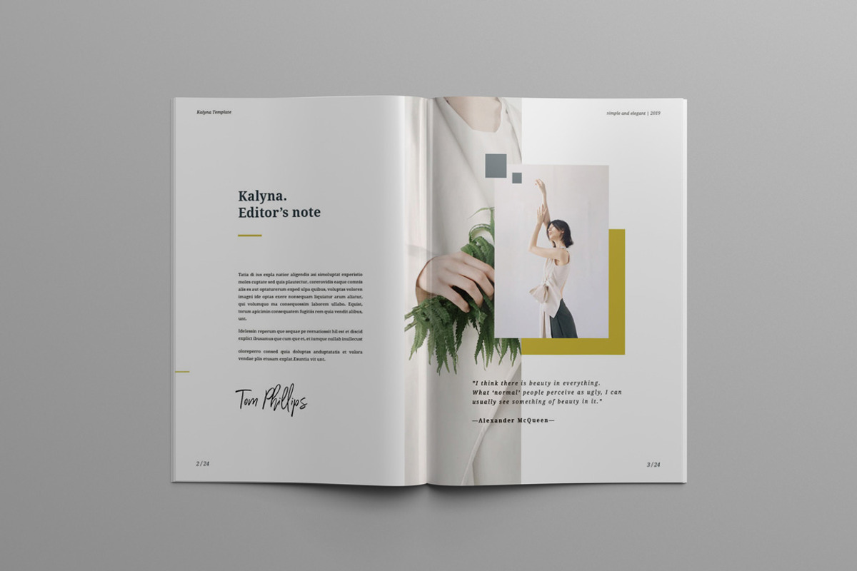 KALYNA - Fashion Lookbook & Magazine, a Magazine Template by Indotitas (Photo 2 of 8)
