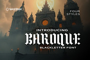 Baroque Blackletter Font, a Blackletter Font by SpiralShare Digital (Thumbnail 1 of 3)