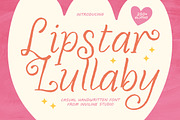 Lipstar Lullaby - Casual Script, a Script Font by Inviline.co (Thumbnail 1 of 10)