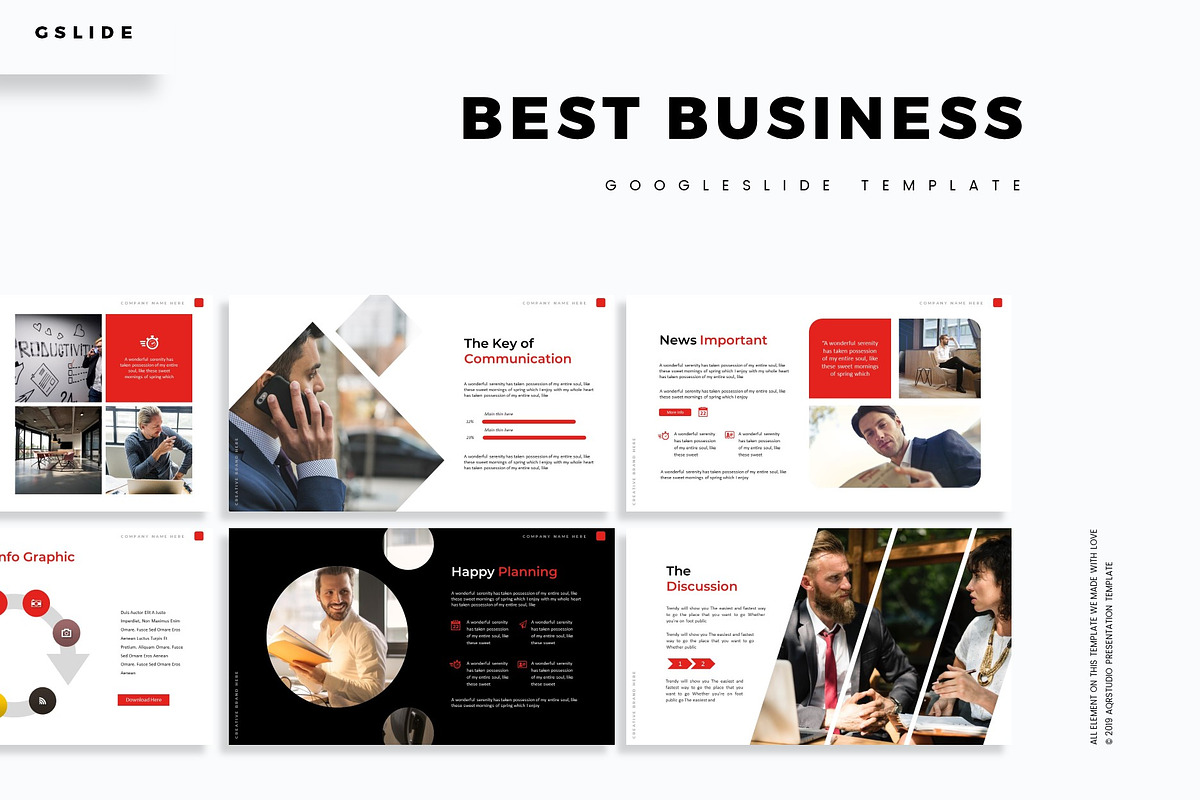 Best Business - Google Slides Templa, a Presentation Template by AQR Studio