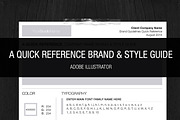Brand & Style One Page Guideline, a Branding & Logo Template by PeaceLoveDesign (Thumbnail 1 of 3)