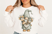 Whimsical Spring Gnome Clipart Bundl, an Illustration by SVGArt (Thumbnail 7 of 9)