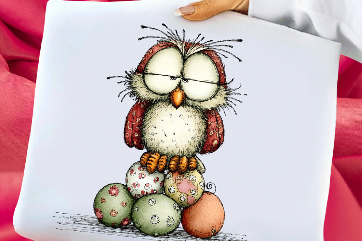 Whimsical Easter Owl Clipart, an Illustration by Libby Wishes (Photo 6 of 8)