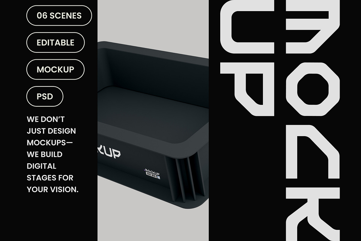 Storage Bin Mockup, a Household Mockup by hiddemaru (Photo 4 of 4)