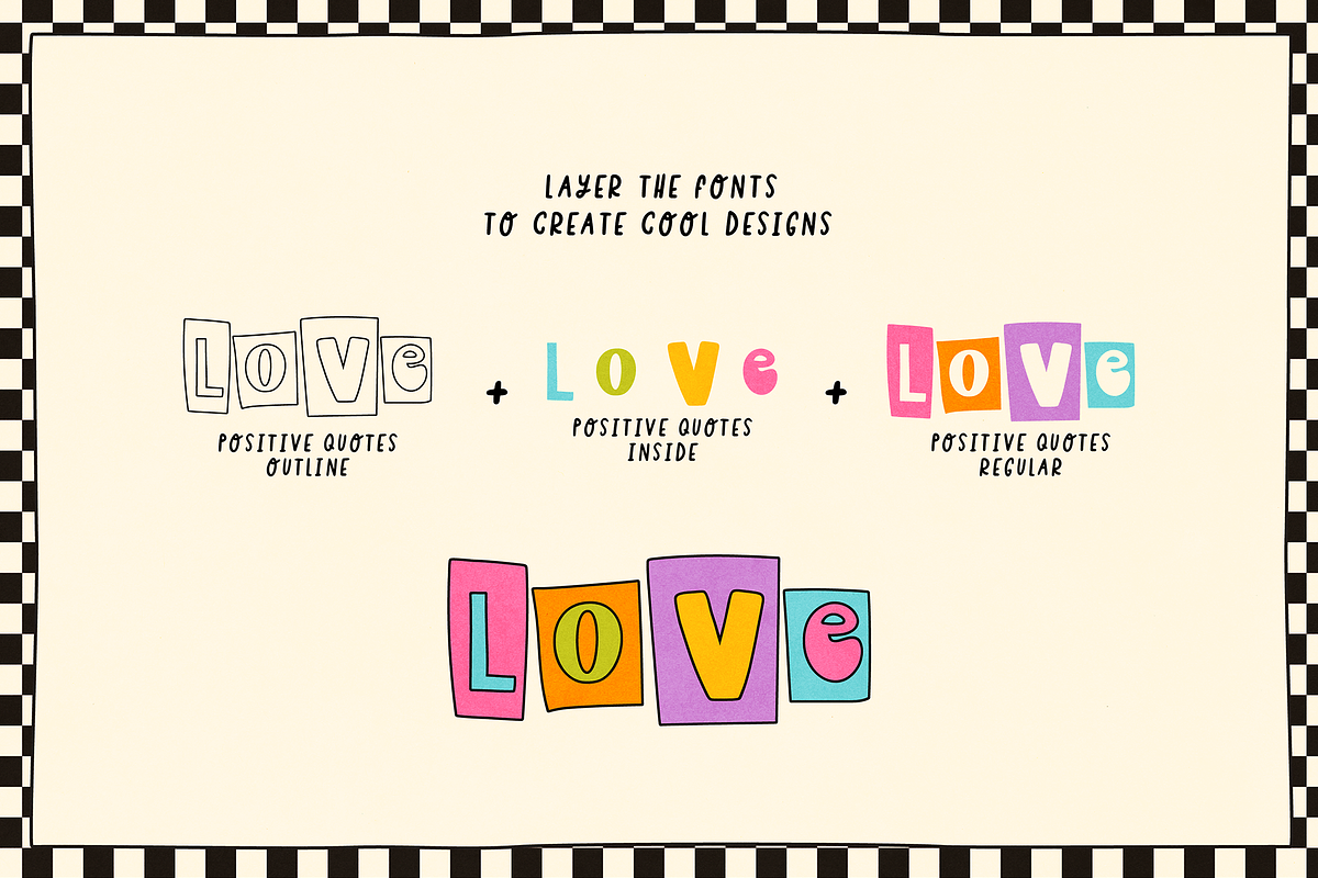 POSITIVE QUOTES, a Handwritten Font by Maria Feliz Fonts (Photo 9 of 9)