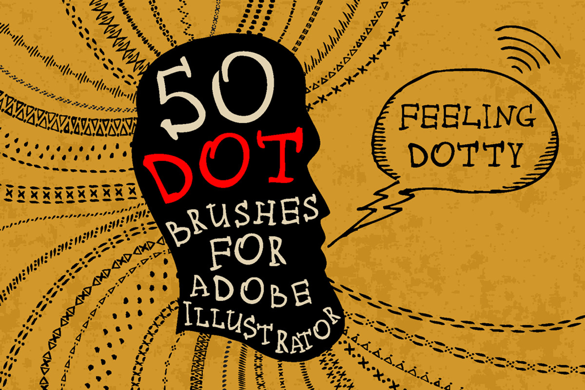 50 Dot Brushes for Adobe Illustrator