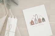 WATERCOLOR XMAS HOUSES PNG BUNDLE, an Illustration by KruthDesign (Thumbnail 4 of 10)