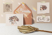 Head in flowers: women faces lineart, a Person Illustration by Lana Sham (Thumbnail 9 of 11)