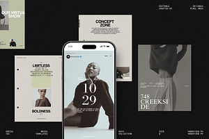 RAYO | Instagram Post & Story (I), a Social Media Template by Pixel Grid