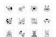 Animated Space and Planet Icons, a Duotone Icon by Vectors Market (Thumbnail 7 of 8)