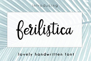 Ferilistica Script, a Script Font by Creamy Script (Thumbnail 1 of 5)