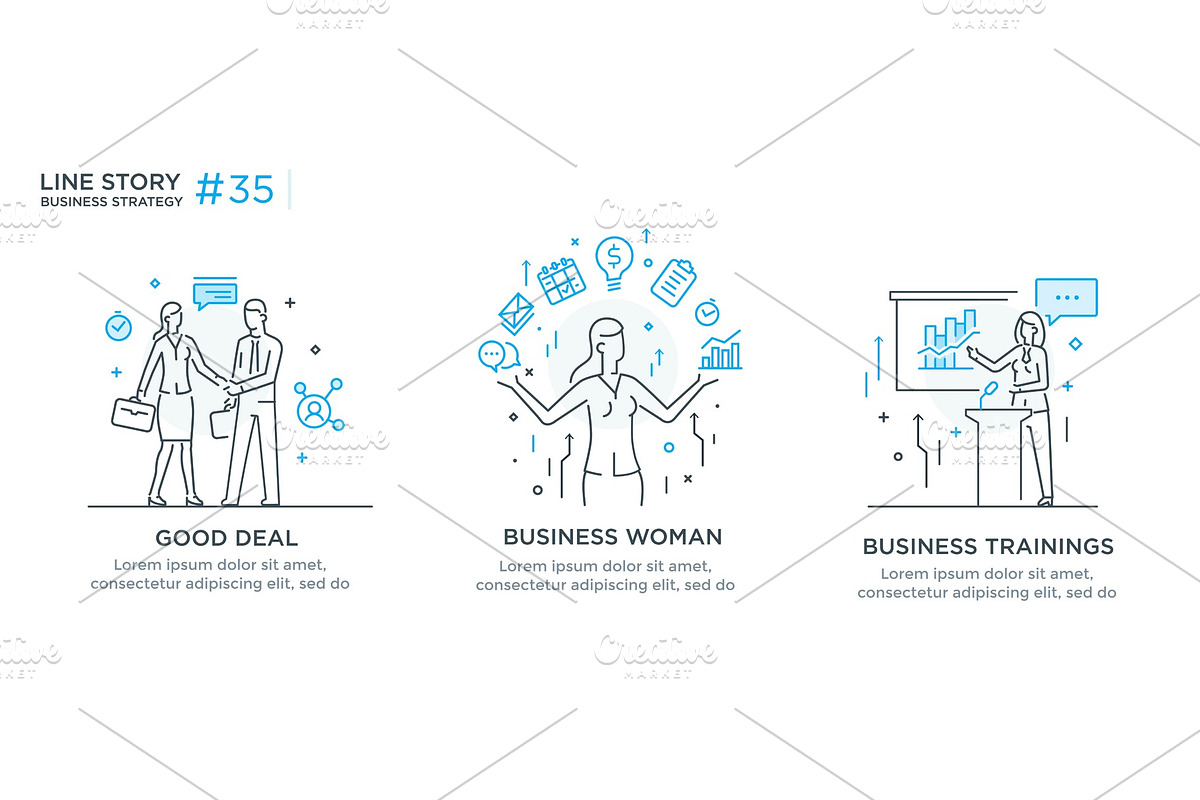 Set of illustrations concept with, a Finance Illustration by turbodesign