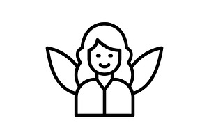 Fairy Line Icon, an Icon by Pexelpy