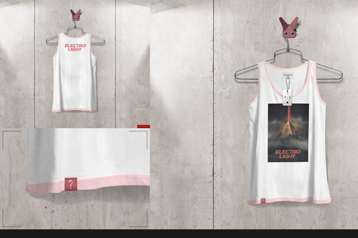 Tank 2nd Type On 5 Stages Mock-up, a Hoody Mockup by Mocca Mockups Store (Photo 31 of 69)