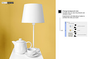 Lamp and Tea Set Mockup, a Cups & Container Mockup by Pret-a-Mockup (Thumbnail 4 of 9)