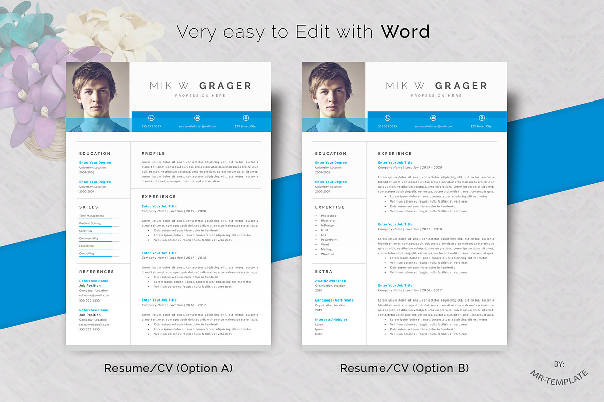 Resume/CV, a Resume Template by Mr-Template (Photo 2 of 4)