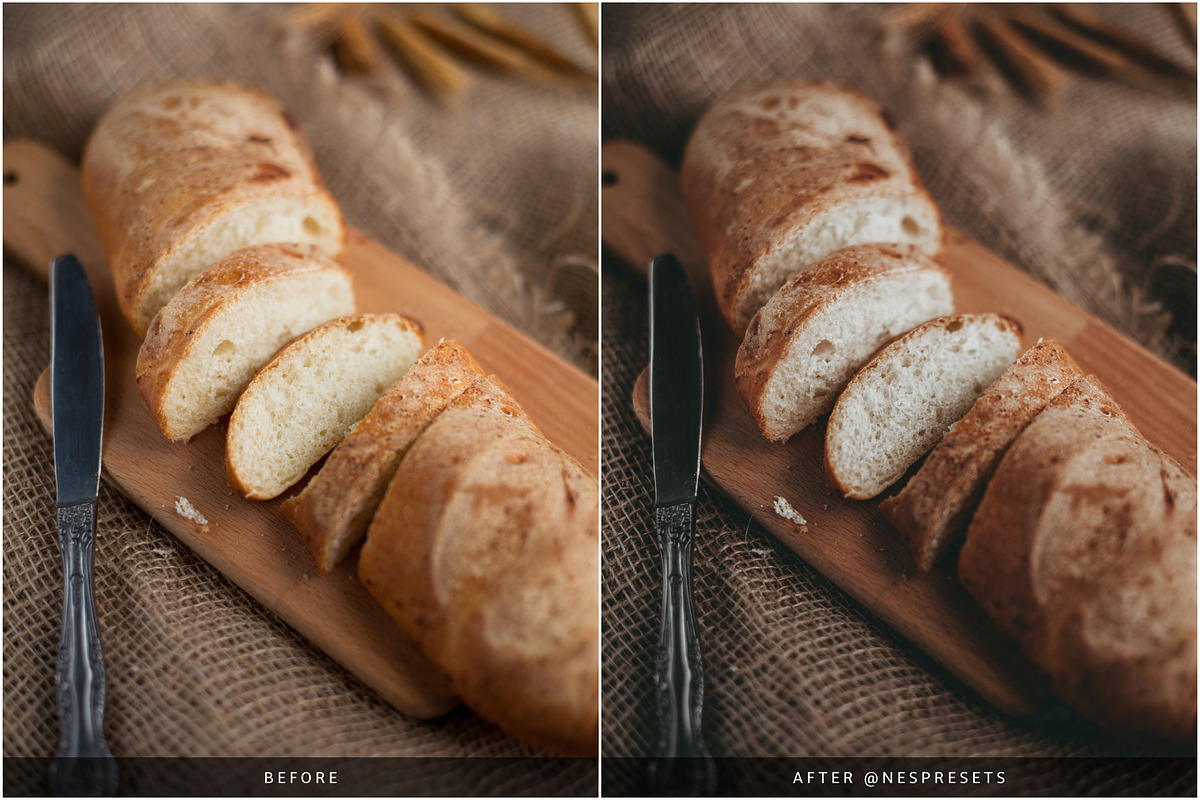 MOODY FOOD LIGHTROOM PRESETS, an Action Add-On by Nes Design Co (Photo 6 of 11)