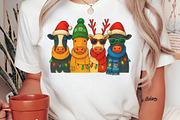 Cow Christmas PNG, an Illustration by Craft Nest (Thumbnail 2 of 6)