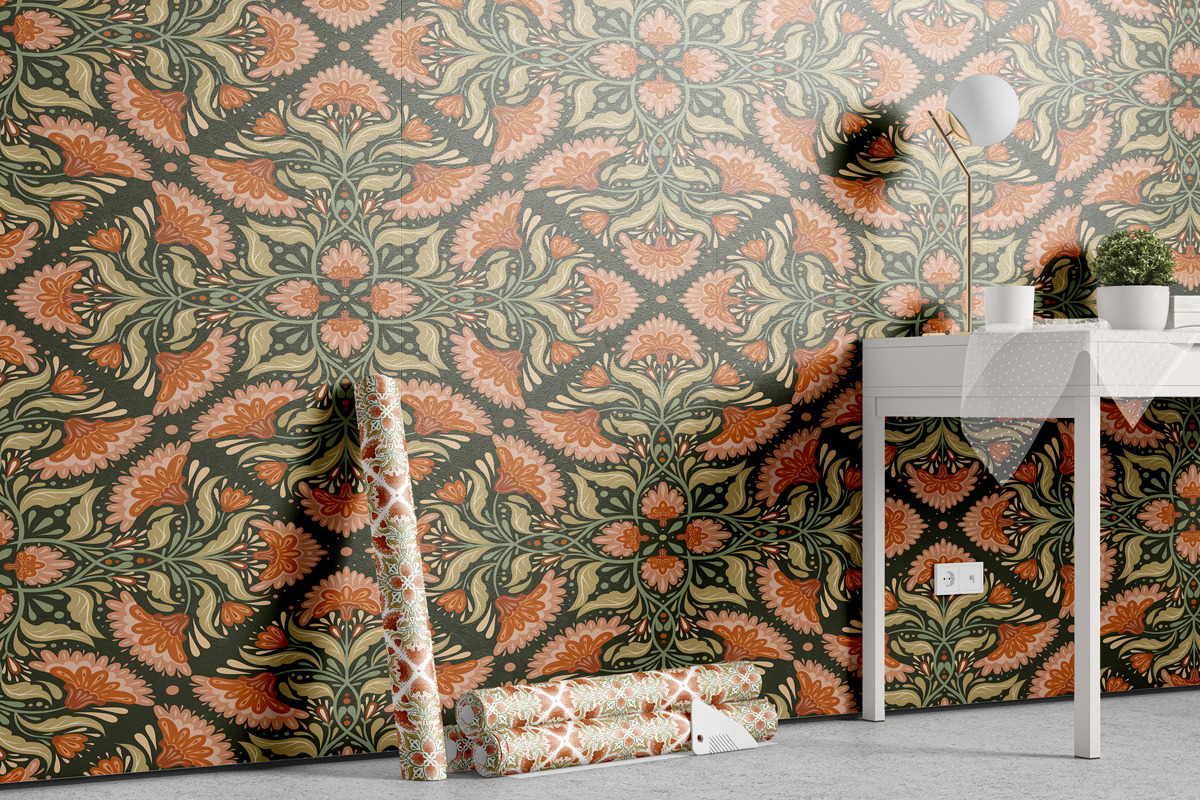 Decorative floral ornament set, a Graphic by Veleri (Photo 3 of 8)